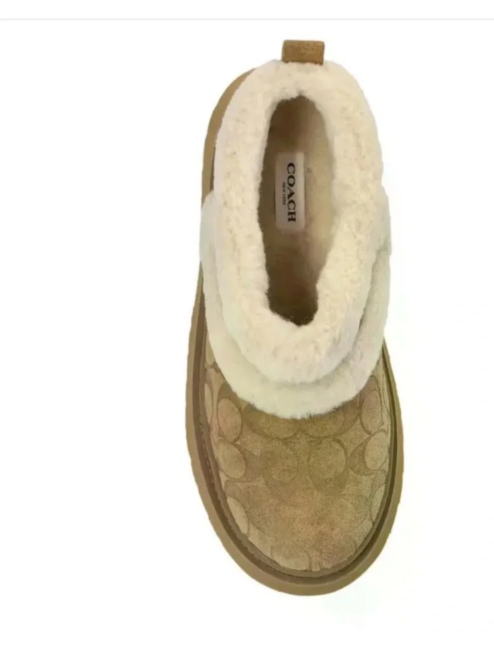 Coach genuine shearling